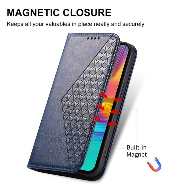 For Samsung Galaxy A26 5G / A16 / A17 4G Cubic Grid Calf Texture Magnetic Leather Phone Case