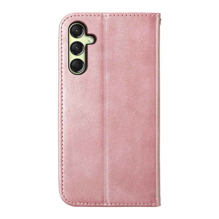 For Samsung Galaxy A26 5G / A16 / A17 4G Cubic Grid Calf Texture Magnetic Leather Phone Case