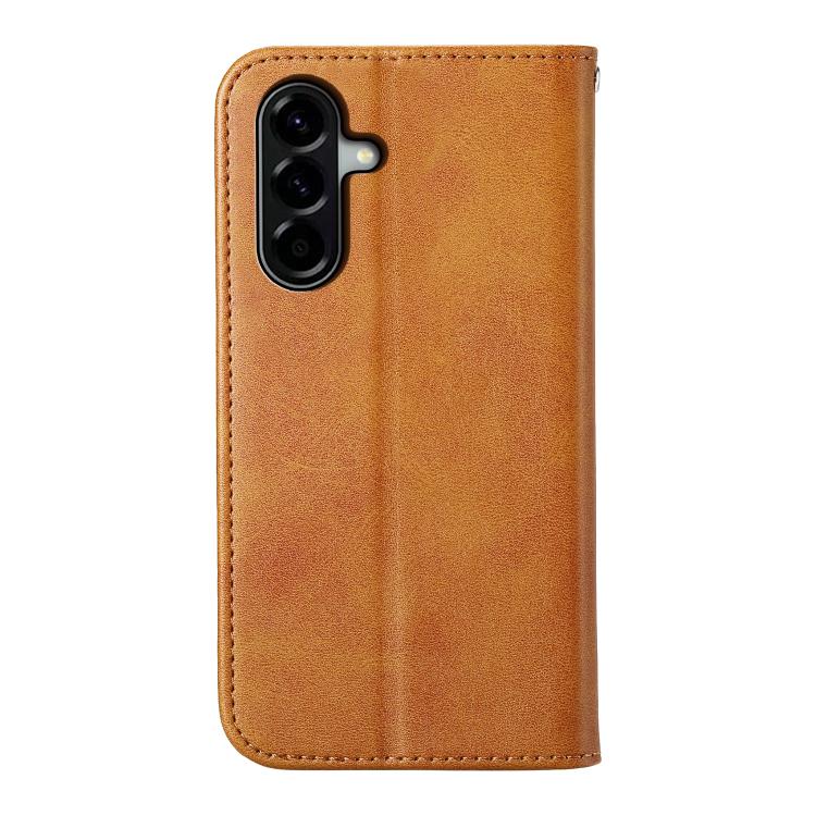 For Samsung Galaxy A37 5G Cubic Grid Calf Texture Magnetic Leather Phone Case
