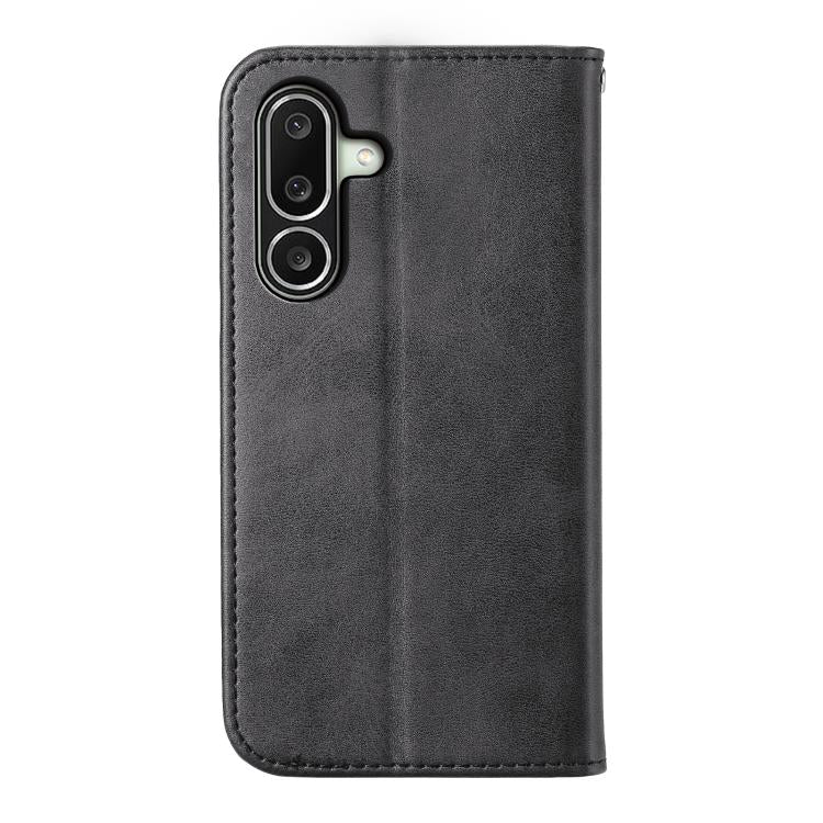 For Galaxy A27 5G Cubic Grid Calf Texture Magnetic Leather Phone Case