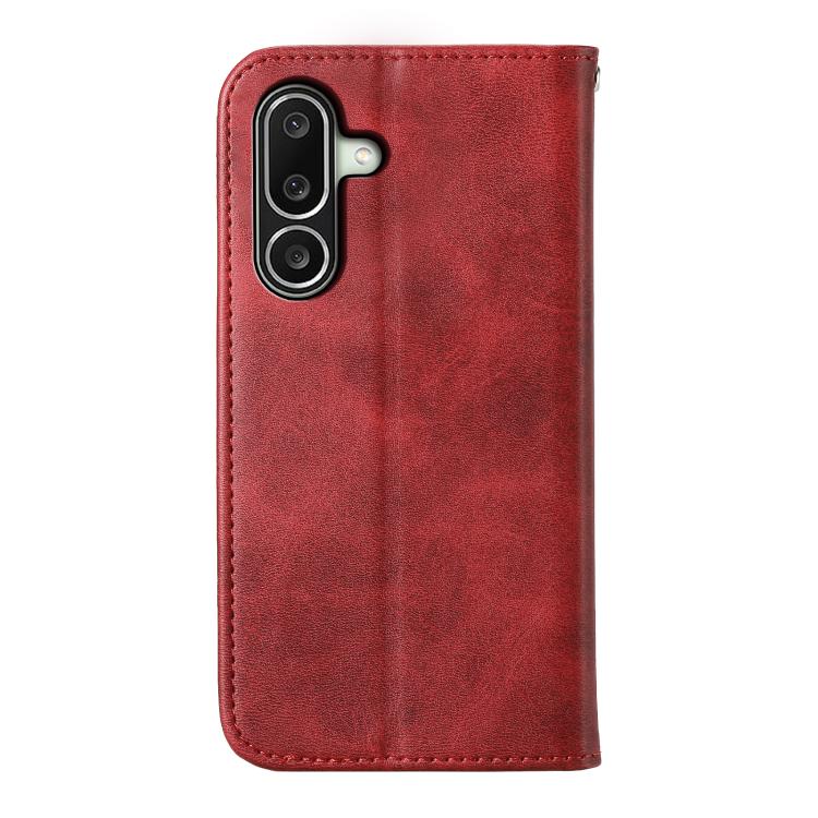 For Galaxy A27 5G Cubic Grid Calf Texture Magnetic Leather Phone Case