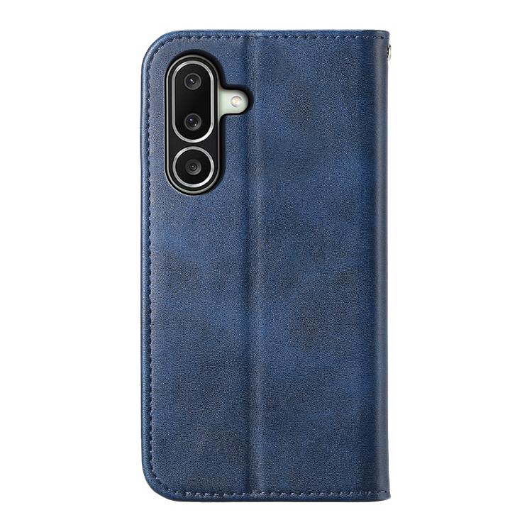 For Galaxy A27 5G Cubic Grid Calf Texture Magnetic Leather Phone Case