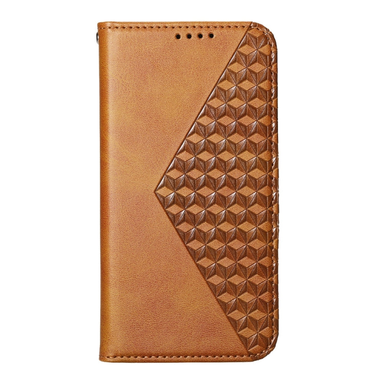 For Redmi K70 Ultra Cubic Grid Calf Texture Magnetic Leather Phone Case