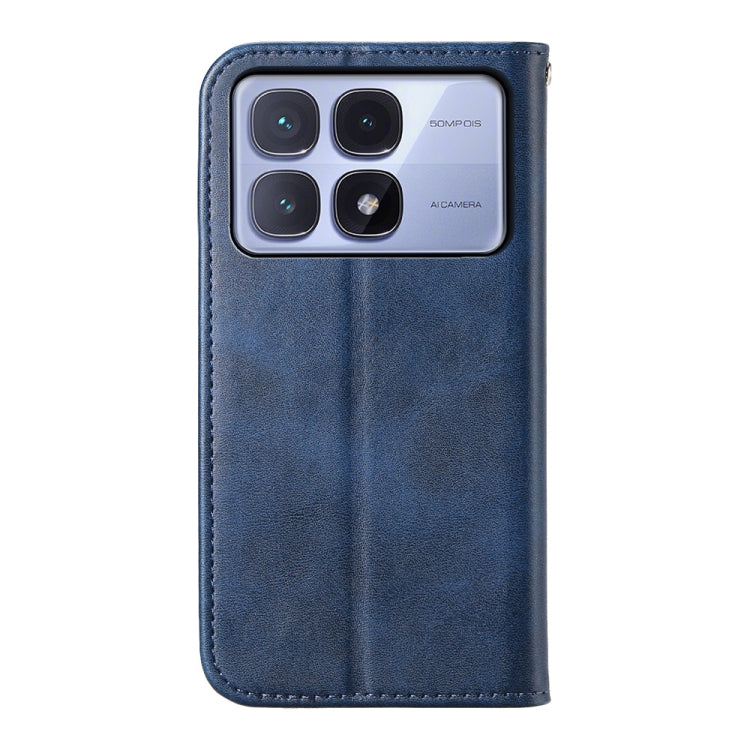 For Redmi K70 Ultra Cubic Grid Calf Texture Magnetic Leather Phone Case