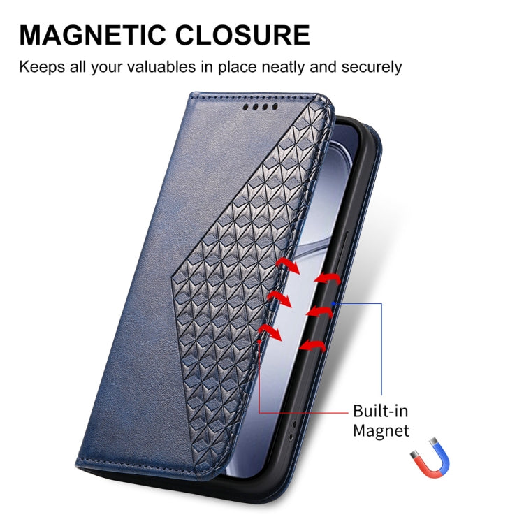 For Redmi K70 Ultra Cubic Grid Calf Texture Magnetic Leather Phone Case