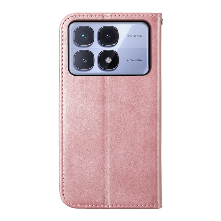 For Redmi K70 Ultra Cubic Grid Calf Texture Magnetic Leather Phone Case
