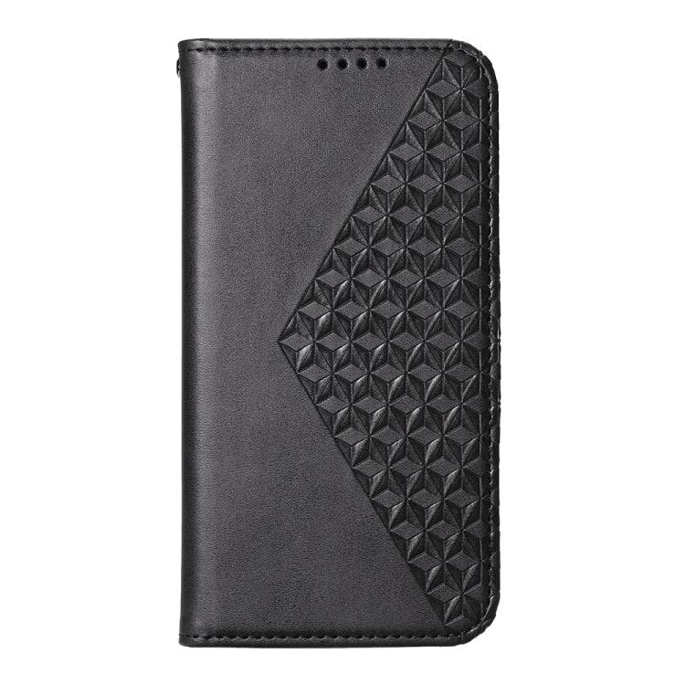 For Redmi 14C 4G Cubic Grid Calf Texture Magnetic Leather Phone Case