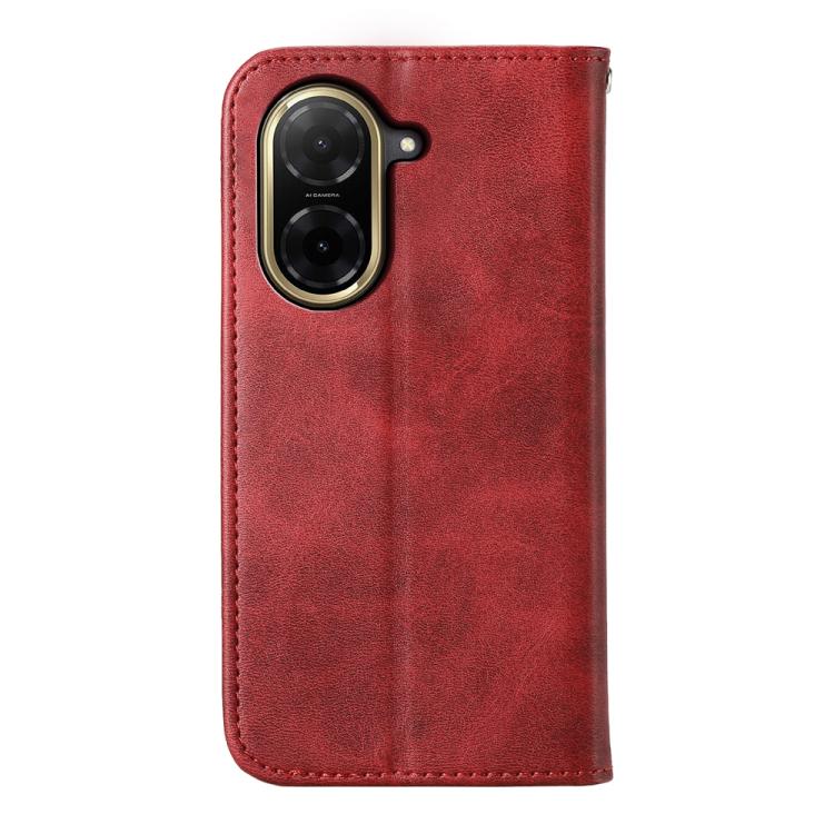 For Redmi A5 4G 171.7mm / Xiaomi Poco C71 Cubic Grid Calf Texture Magnetic Leather Phone Case
