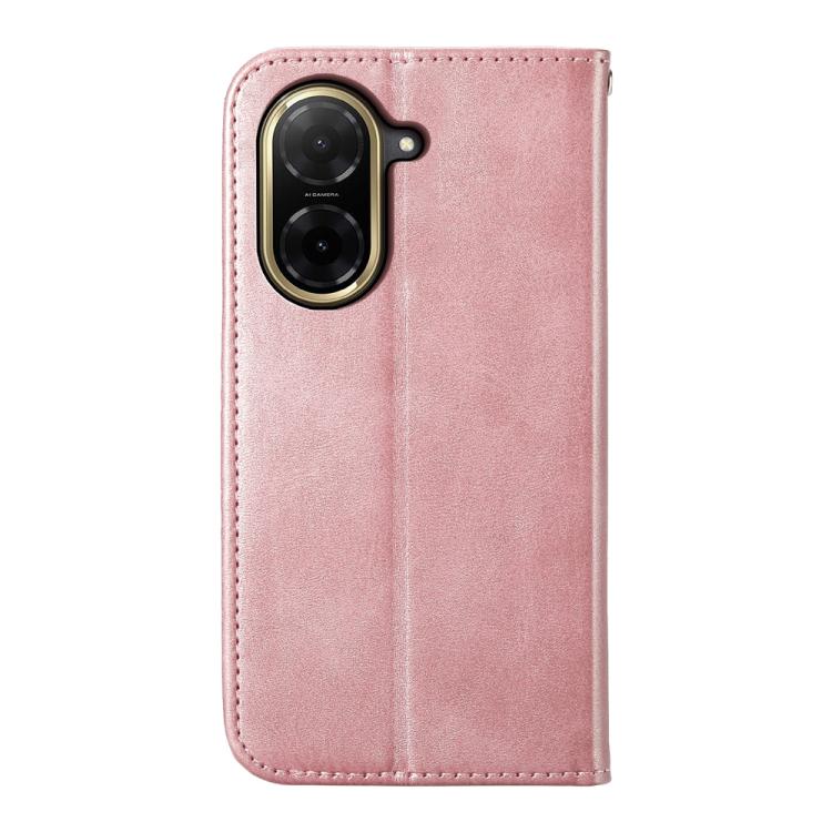 For Redmi A5 4G 171.7mm / Xiaomi Poco C71 Cubic Grid Calf Texture Magnetic Leather Phone Case