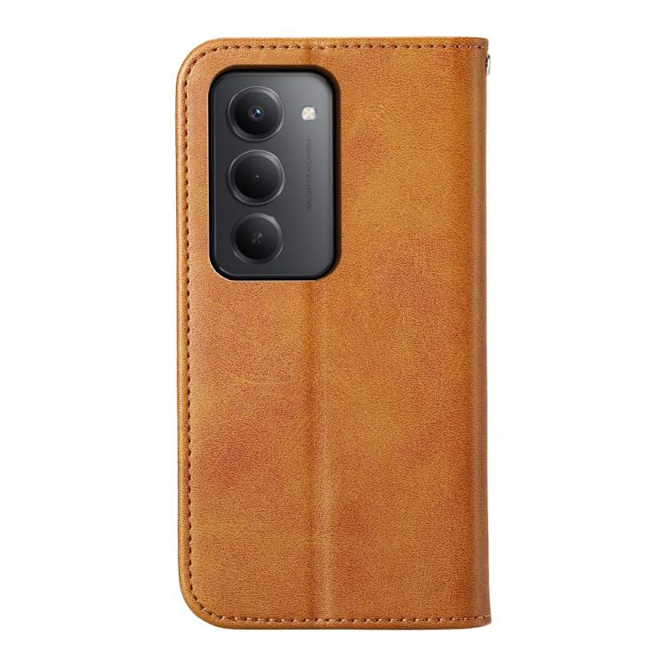 For Redmi 15 5G Global / 15 4G SEA 169.5mm Cubic Grid Calf Texture Magnetic Leather Phone Case