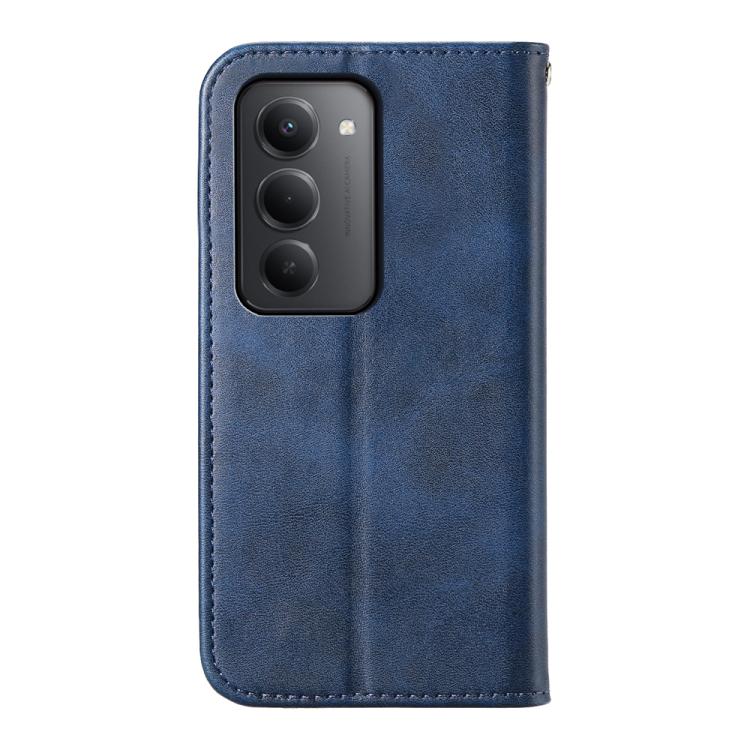 For Redmi 15 5G Global / 15 4G SEA 169.5mm Cubic Grid Calf Texture Magnetic Leather Phone Case