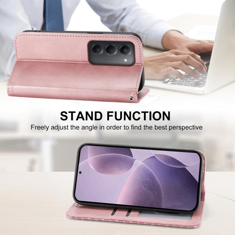 For Redmi 15 5G Global / 15 4G SEA 169.5mm Cubic Grid Calf Texture Magnetic Leather Phone Case