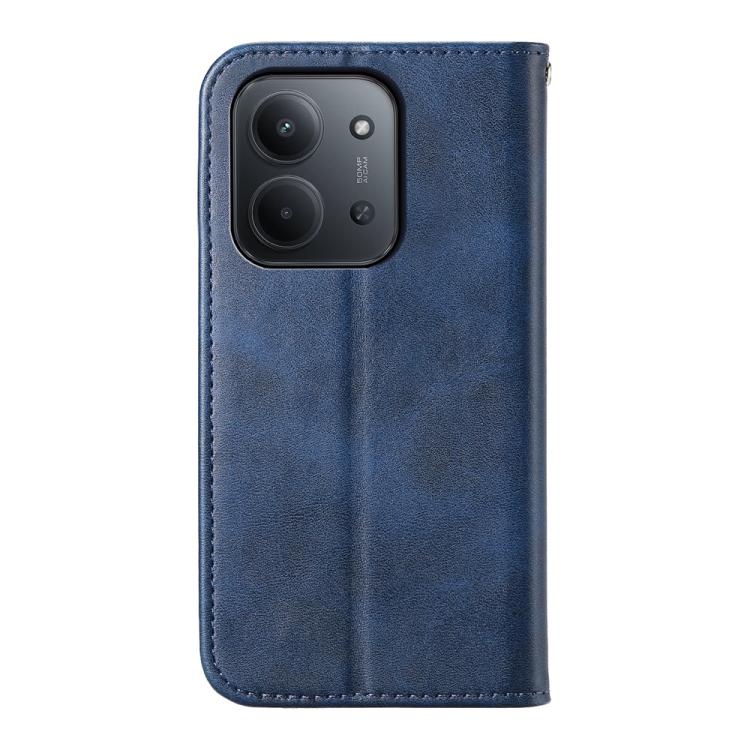 For Redmi 15C EU 173mm / Poco C85 5G Cubic Grid Calf Texture Magnetic Leather Phone Case