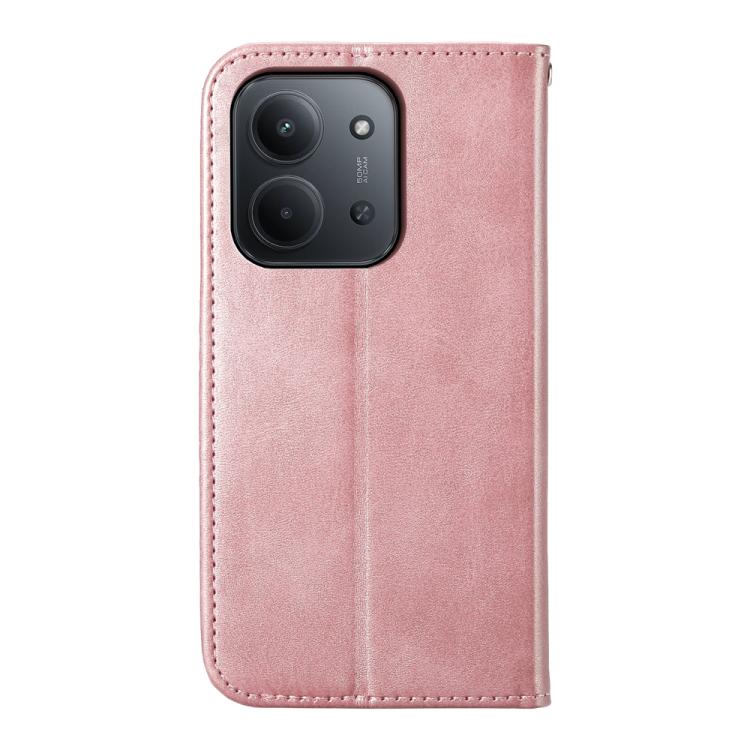 For Redmi 15C EU 173mm / Poco C85 5G Cubic Grid Calf Texture Magnetic Leather Phone Case