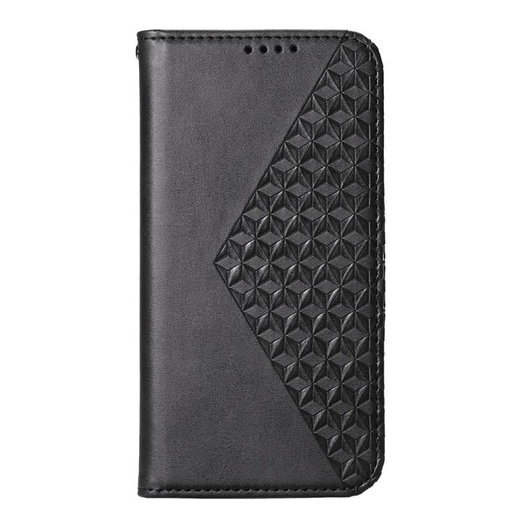 For Redmi 15 5G / 4G EU 171mm Cubic Grid Calf Texture Magnetic Leather Phone Case