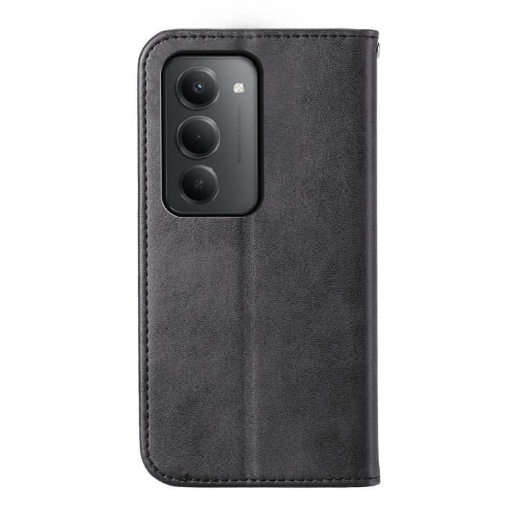 For Redmi 15 5G / 4G EU 171mm Cubic Grid Calf Texture Magnetic Leather Phone Case