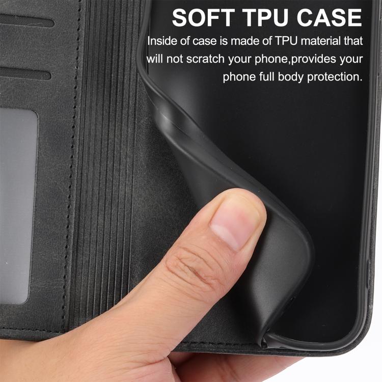 For Redmi Note 15 Pro 5G Global 163.6mm Cubic Grid Calf Texture Magnetic Leather Phone Case