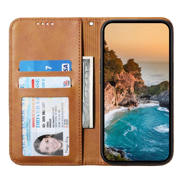 For Redmi Note 15 Pro 5G Global 163.6mm Cubic Grid Calf Texture Magnetic Leather Phone Case