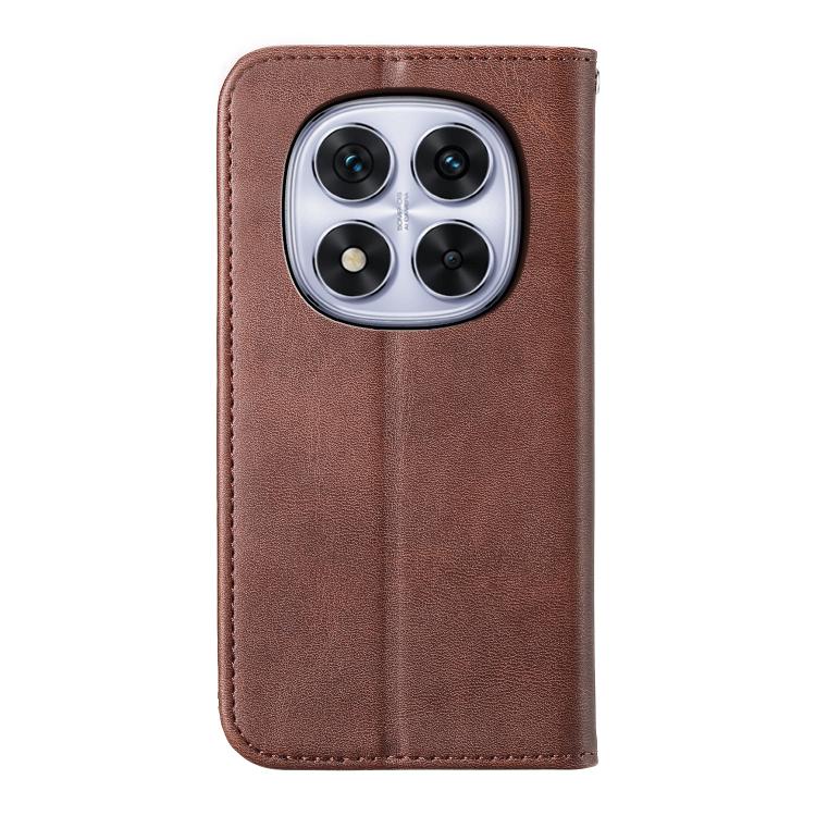 For Redmi Note 15 Pro 5G Global 163.6mm Cubic Grid Calf Texture Magnetic Leather Phone Case