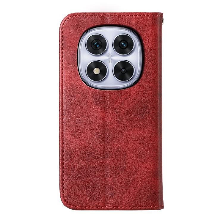 For Redmi Note 15 Pro+ 163.3mm / Poco M8 Pro Cubic Grid Calf Texture Magnetic Leather Phone Case