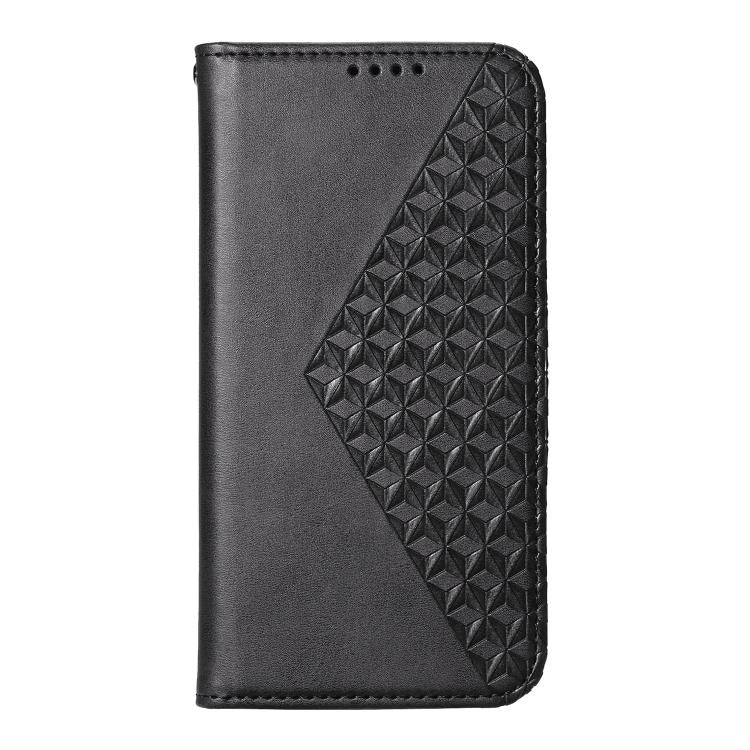 For Redmi A7 Pro 4G / 5G 171mm / Poco C85x 5G Cubic Grid Calf Texture Magnetic Leather Phone Case