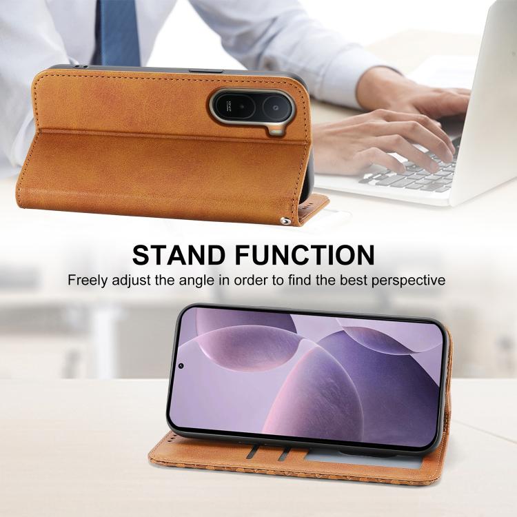 For Redmi A7 Pro 4G / 5G 171mm / Poco C85x 5G Cubic Grid Calf Texture Magnetic Leather Phone Case
