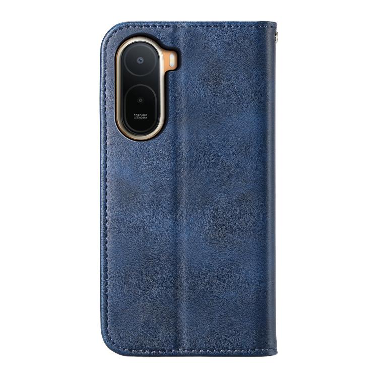 For Redmi A7 Pro 4G / 5G 171mm / Poco C85x 5G Cubic Grid Calf Texture Magnetic Leather Phone Case