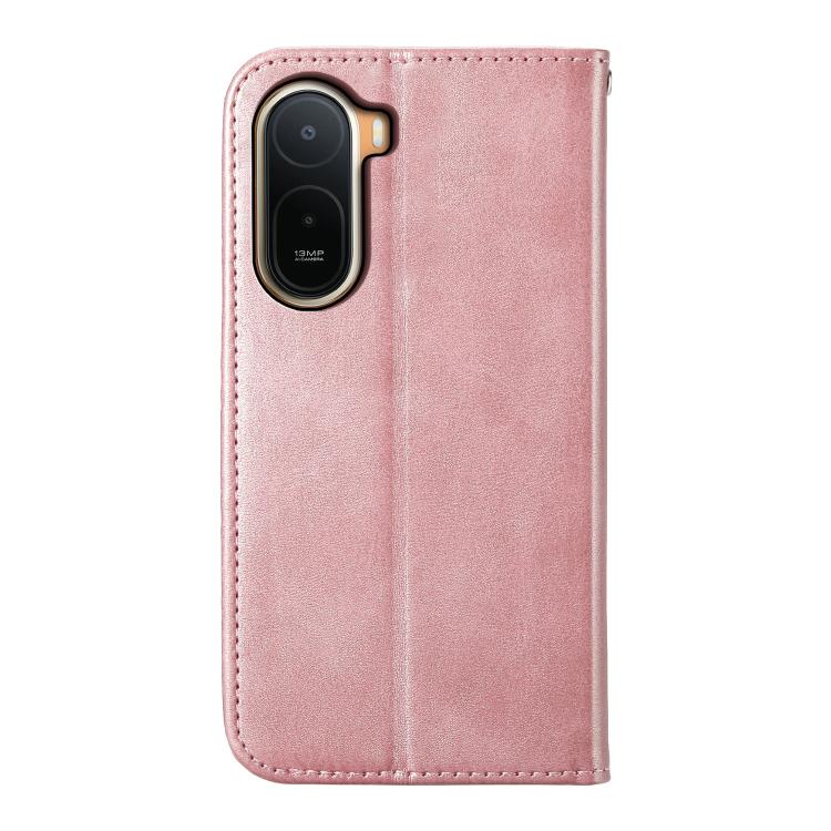 For Redmi A7 Pro 4G / 5G 171mm / Poco C85x 5G Cubic Grid Calf Texture Magnetic Leather Phone Case