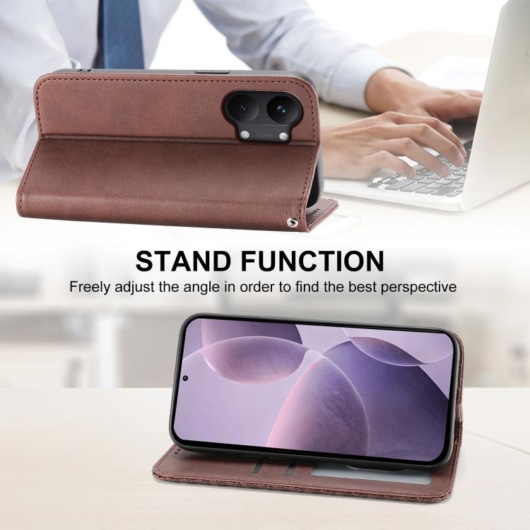 For Redmi Turbo 5 Max 5G / Poco X8 Pro Max 5G Cubic Grid Calf Texture Magnetic Leather Phone Case