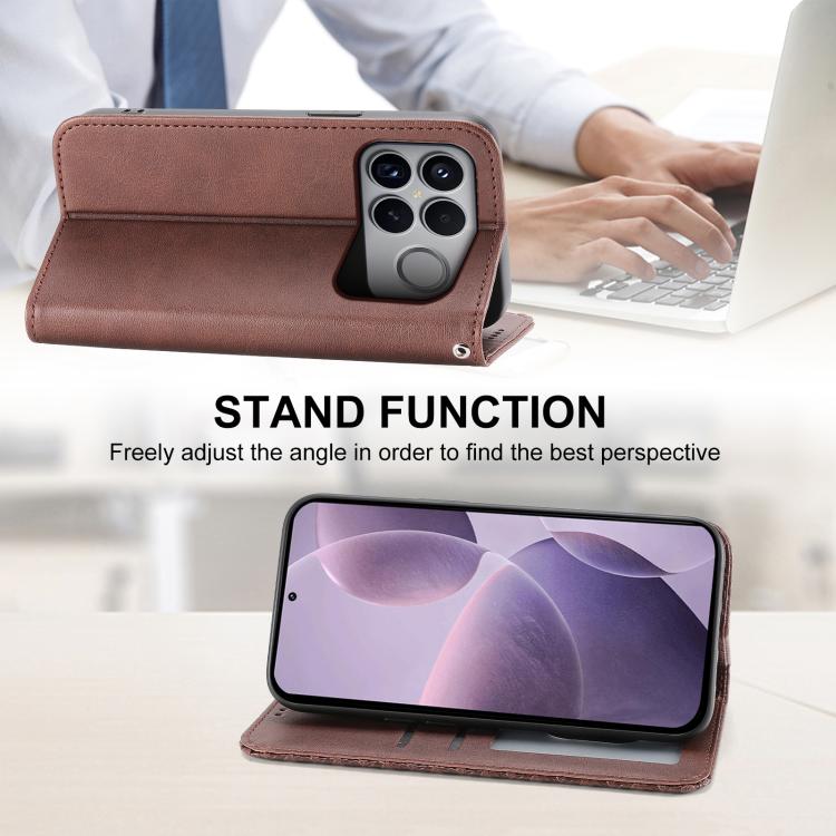 For Redmi K90 Pro Max / Poco F8 Ultra 5G Cubic Grid Calf Texture Magnetic Leather Phone Case