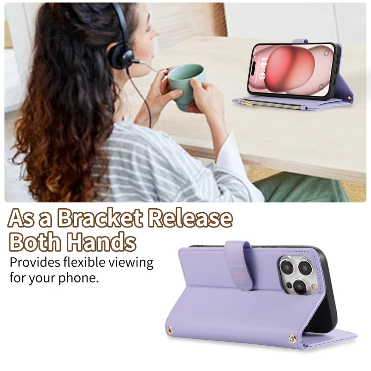 For iPhone 11 Pro Max Rhombic Zipper Wallet Leather Phone Case