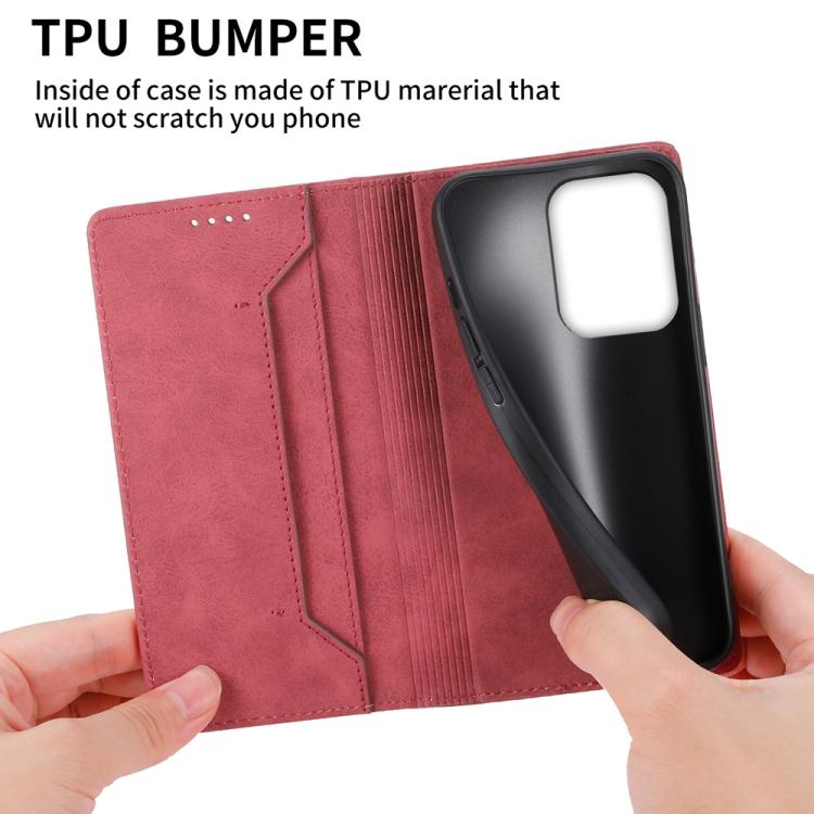 For OPPO Reno13 F 4G / 5G Business Solid Color Magnetic RFID Leather Phone Case