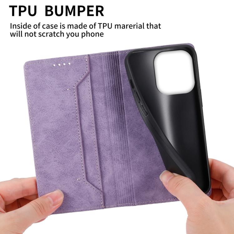 For OPPO Reno15 5G / Reno 15c 5G Business Solid Color Magnetic RFID Leather Phone Case