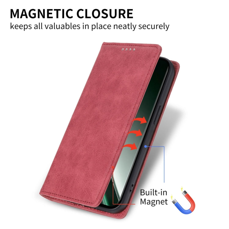 For Realme GT 6 Global Business Solid Color Magnetic RFID Leather Phone Case