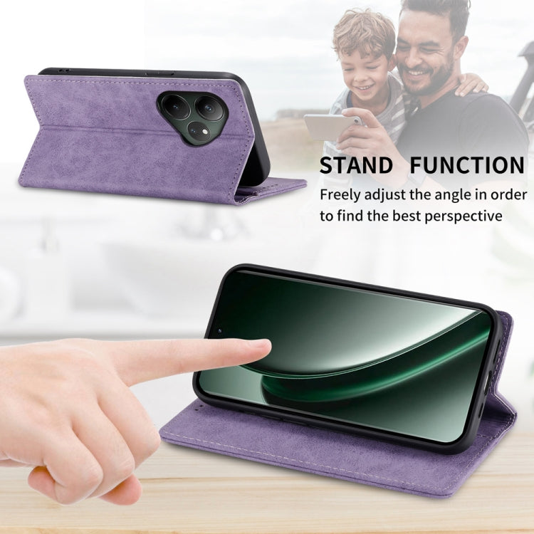 For Realme GT 6 Global Business Solid Color Magnetic RFID Leather Phone Case
