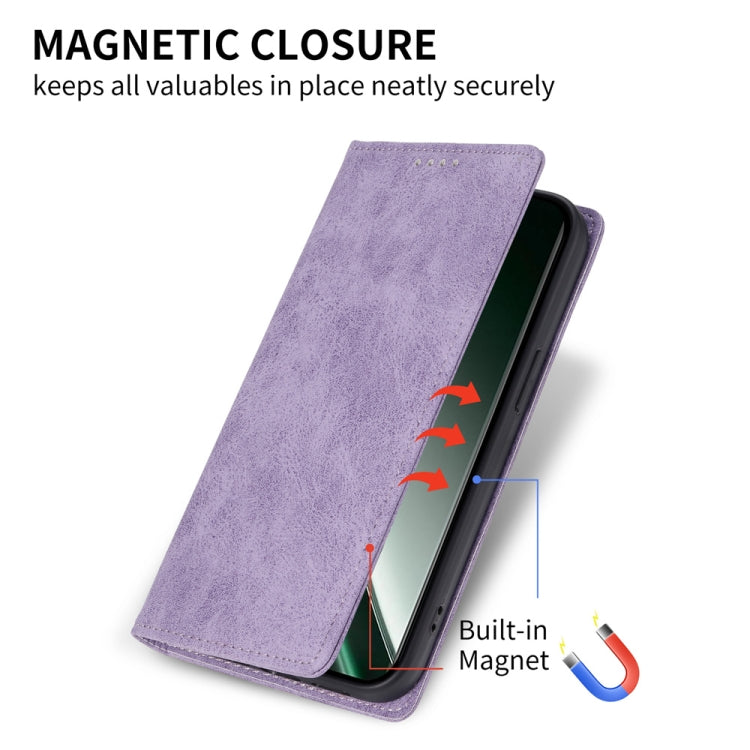For Realme GT 6 Global Business Solid Color Magnetic RFID Leather Phone Case