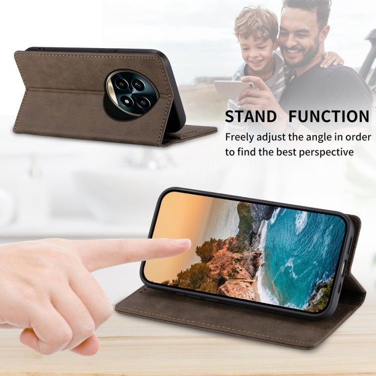 For Realme 13 Pro / 13 Pro+ Global Business Solid Color Magnetic RFID Leather Phone Case