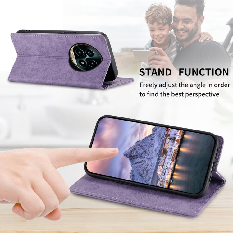 For Realme 13 Pro / 13 Pro+ Global Business Solid Color Magnetic RFID Leather Phone Case