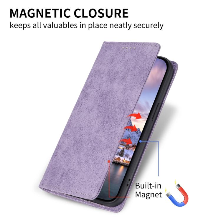 For Realme 14 Pro+ Business Solid Color Magnetic RFID Leather Phone Case