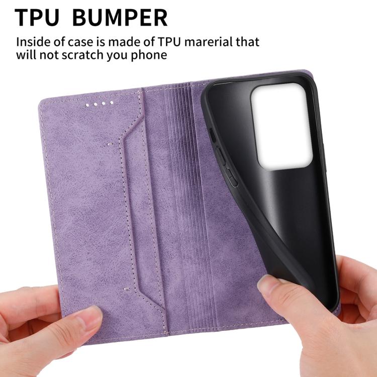 For Realme C85 5G / Realme 15x 5G Business Solid Color Magnetic RFID Leather Phone Case