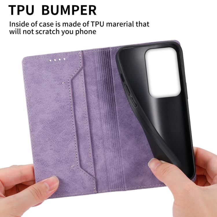 For Realme C85 Pro 4G Business Solid Color Magnetic RFID Leather Phone Case