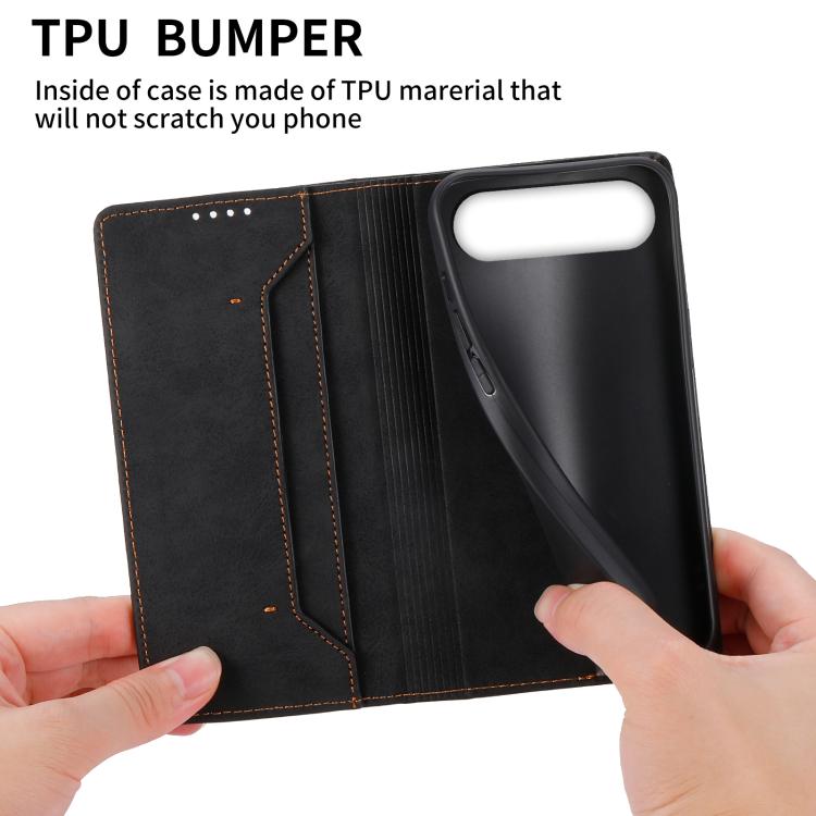 For Realme 16 5G Business Solid Color Magnetic RFID Leather Phone Case
