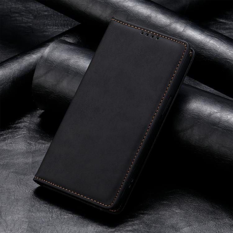 For Realme 16 5G Business Solid Color Magnetic RFID Leather Phone Case