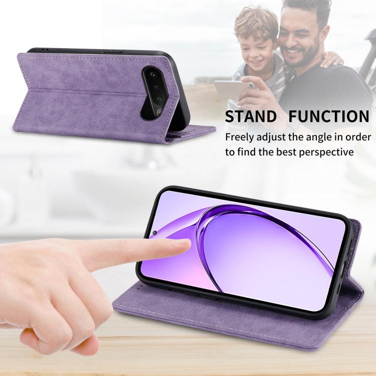 For Realme 16 5G Business Solid Color Magnetic RFID Leather Phone Case