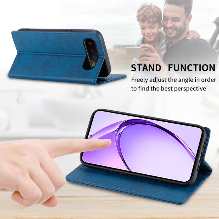 For Realme 16 5G Business Solid Color Magnetic RFID Leather Phone Case
