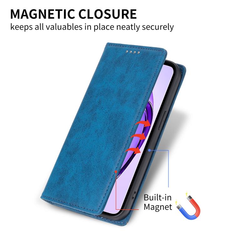 For Realme 16 5G Business Solid Color Magnetic RFID Leather Phone Case