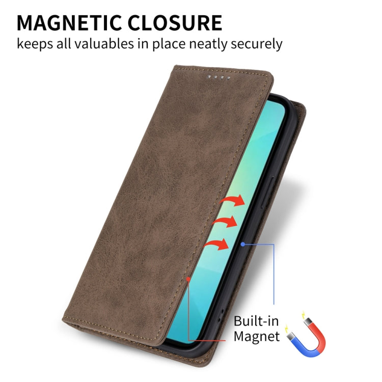 For Samsung Galaxy A06 4G / 5G / A07 4G Business Solid Color Magnetic RFID Leather Phone Case