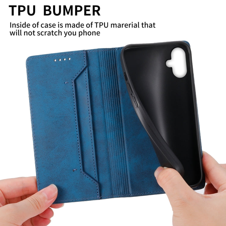 For Samsung Galaxy A06 4G / 5G / A07 4G Business Solid Color Magnetic RFID Leather Phone Case