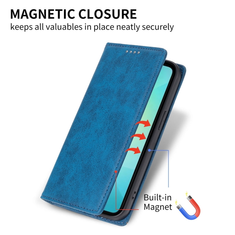 For Samsung Galaxy A06 4G / 5G / A07 4G Business Solid Color Magnetic RFID Leather Phone Case