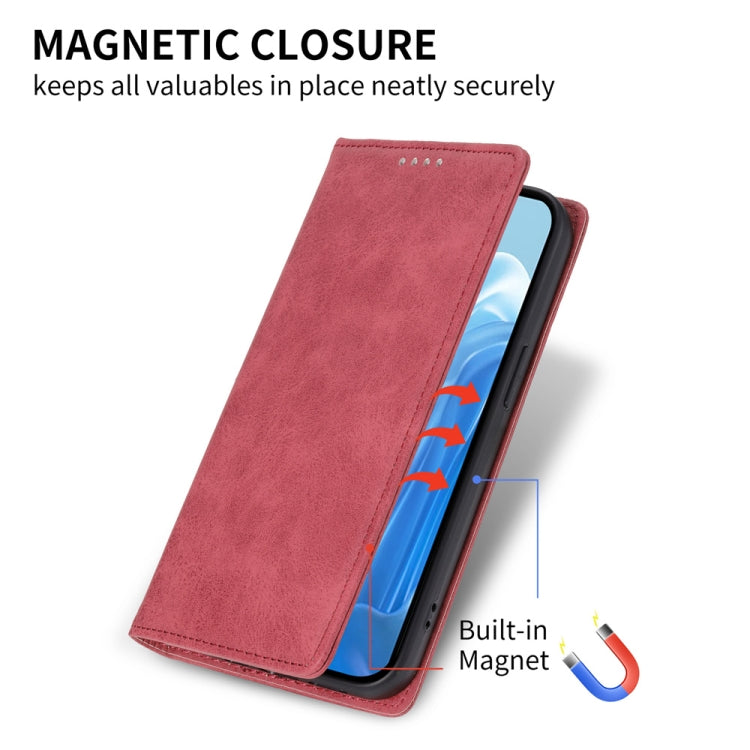 For Samsung Galaxy M35 Business Solid Color Magnetic RFID Leather Phone Case